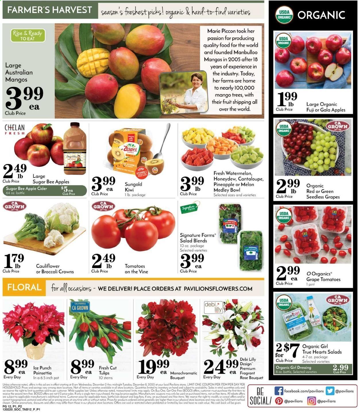 Pavilions (CA) Weekly Ad Flyer December 2 to December 8