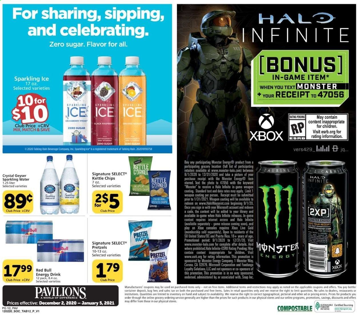 Pavilions (CA) Weekly Ad Flyer December 2 to December 5