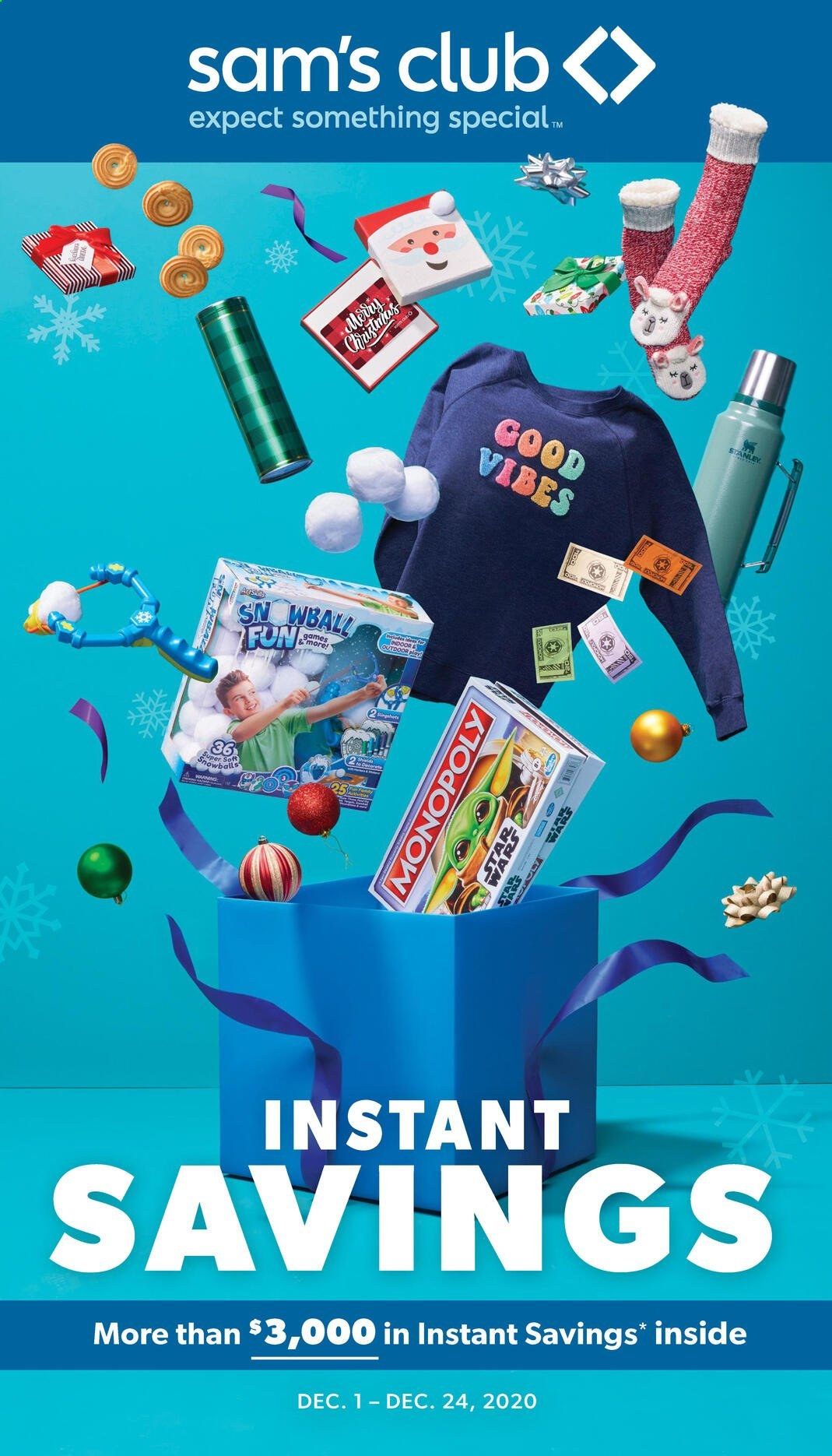 Sam's Club Weekly Ad Flyer December 1 to December 24
