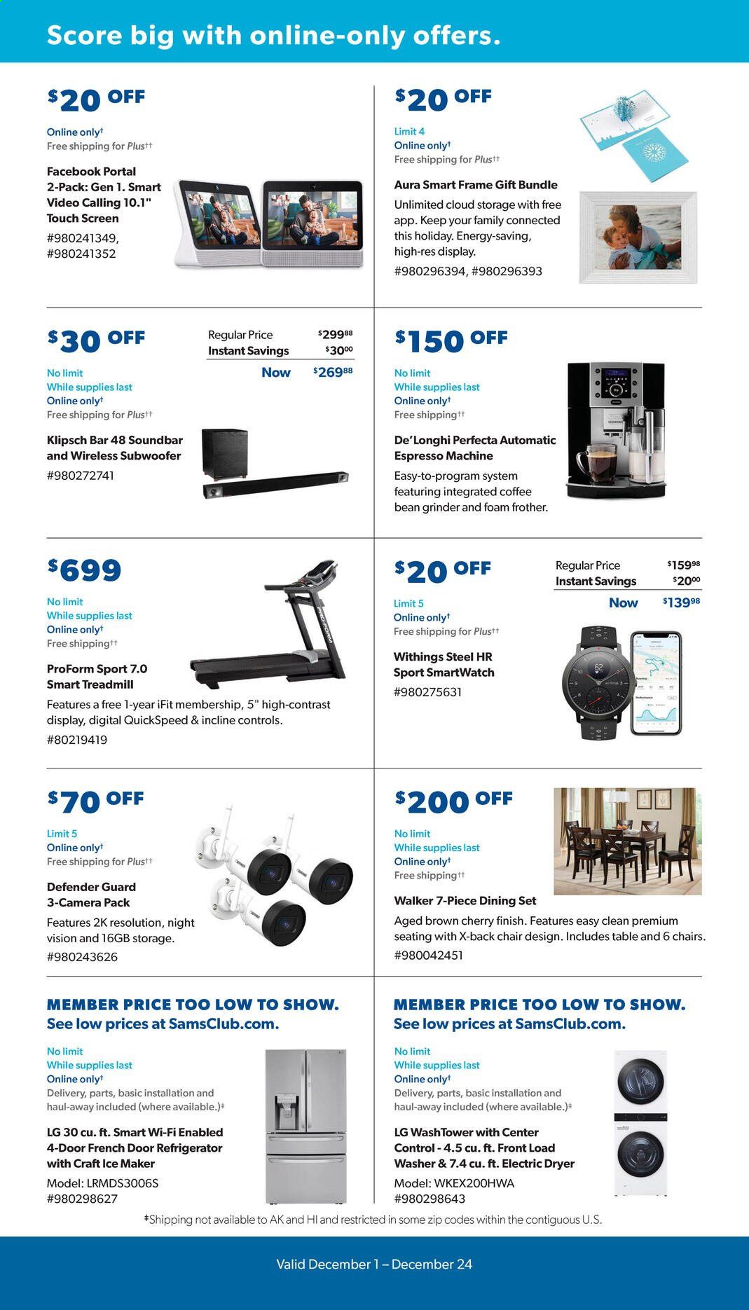 Sam's Club Weekly Ad Flyer December 1 to December 24