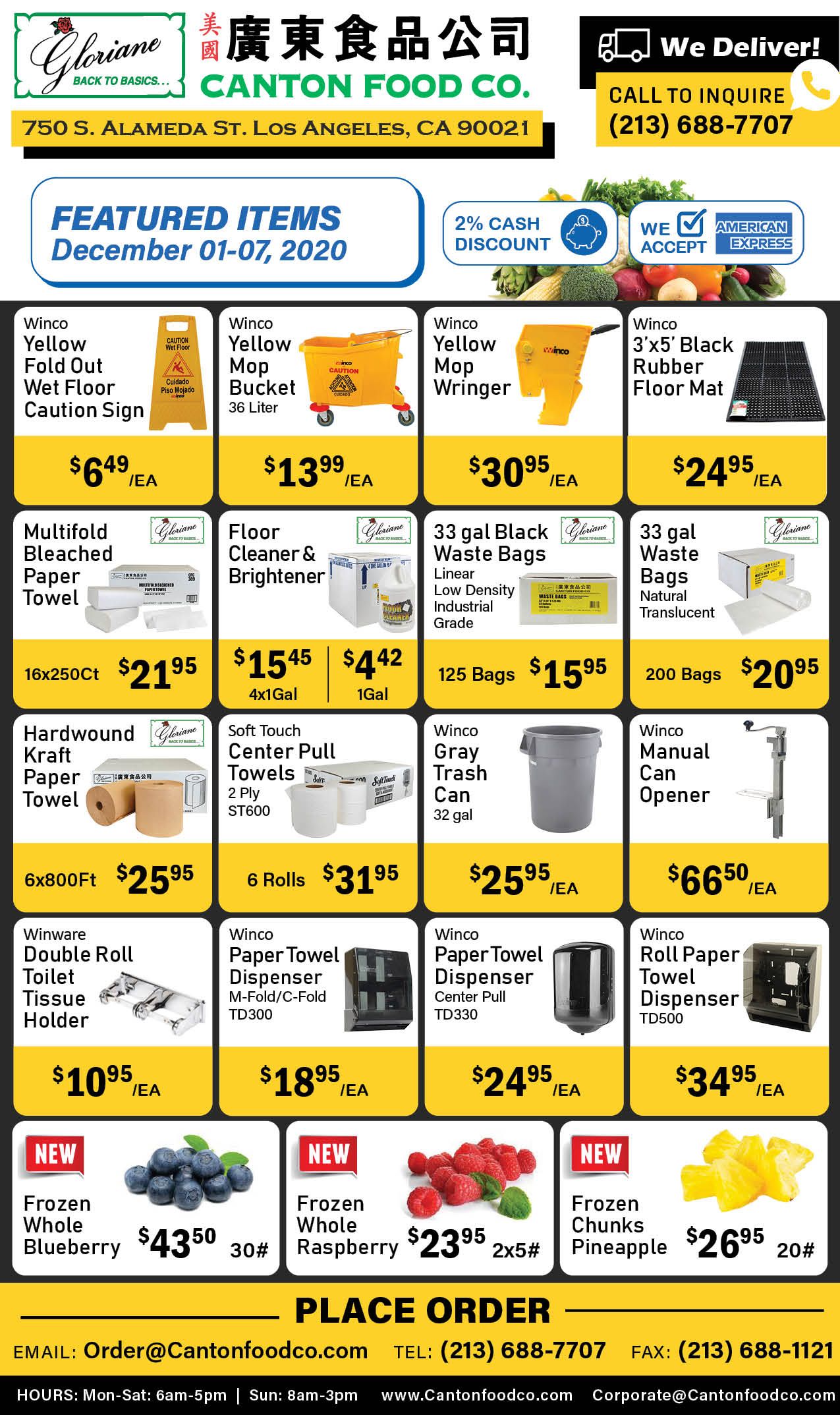 Canton Food Co Weekly Ad Flyer December 1 to December 7, 2020
