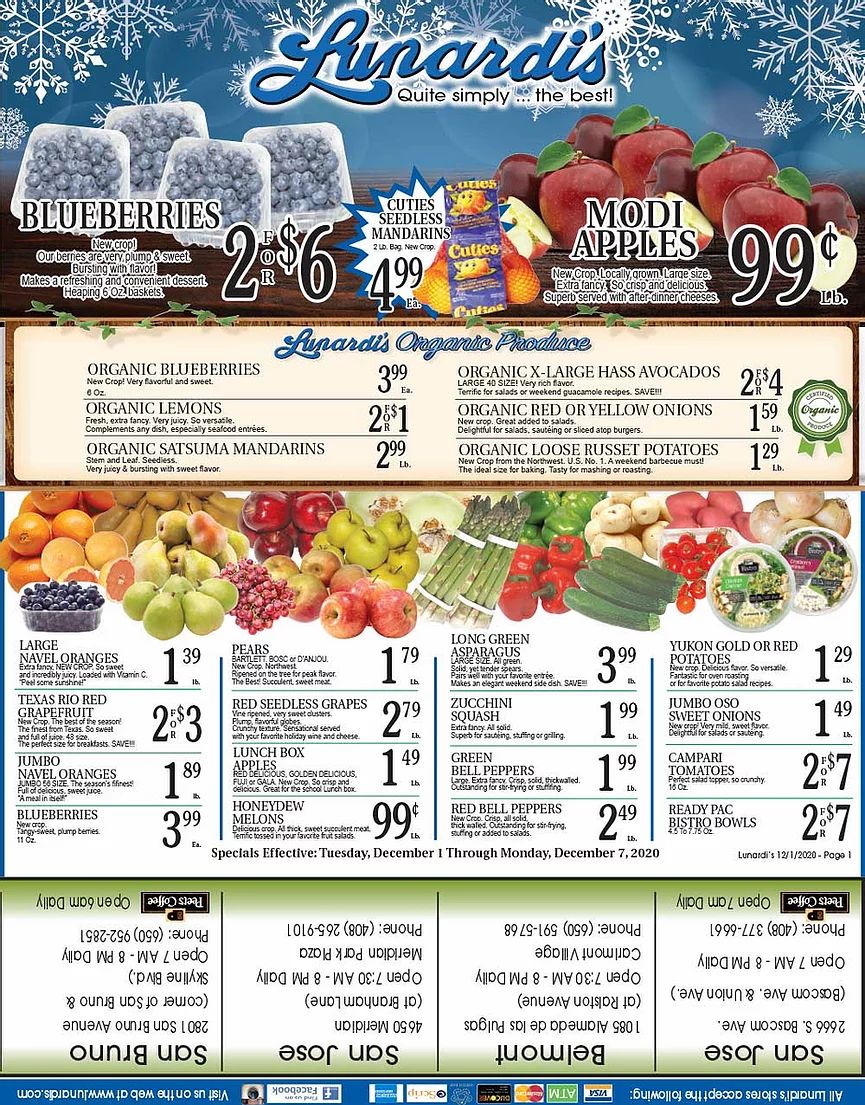 Lunardi's Weekly Ad Flyer December 1 to December 7, 2020