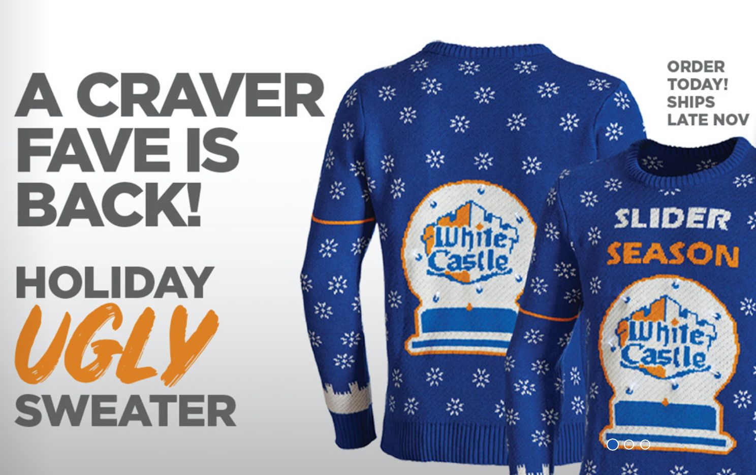 New Holiday Merch Arrives at White Castle's House of Crave Online Store New Holiday Merch Arrives at White Castle's House of Crave Online Store