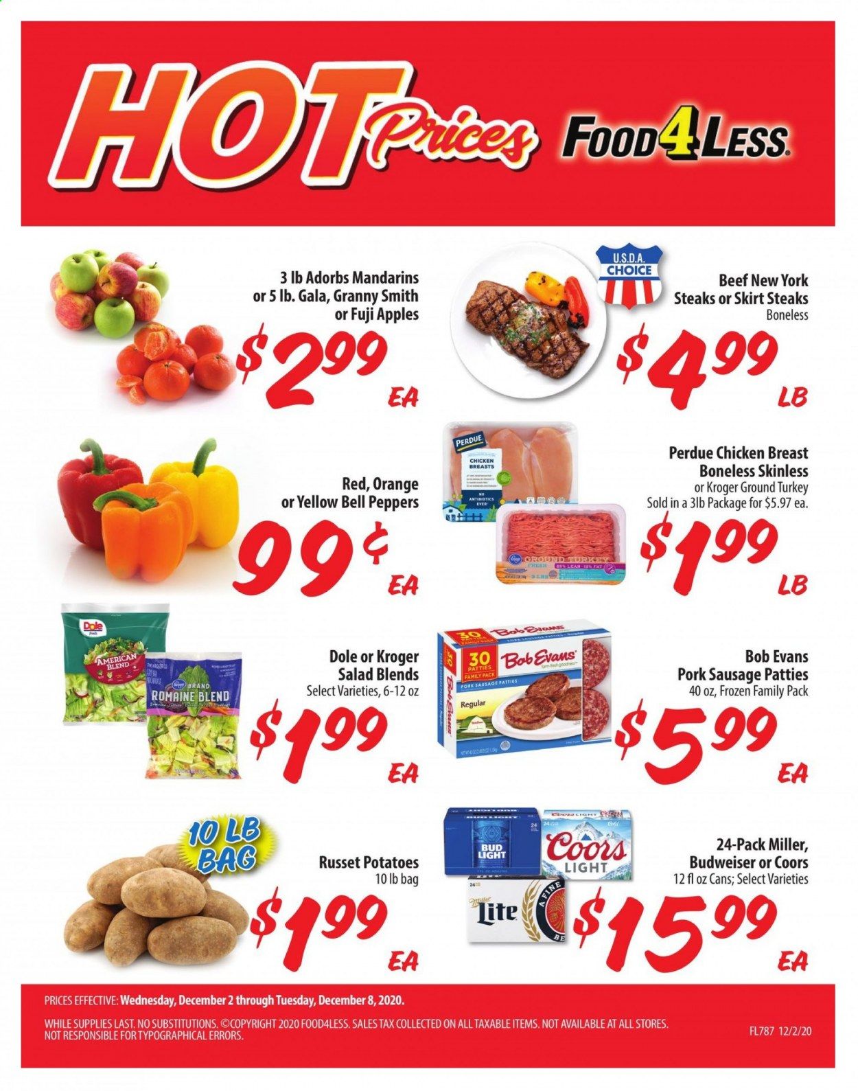 Food 4 Less (IN) Weekly Ad Flyer December 2 to December 8
