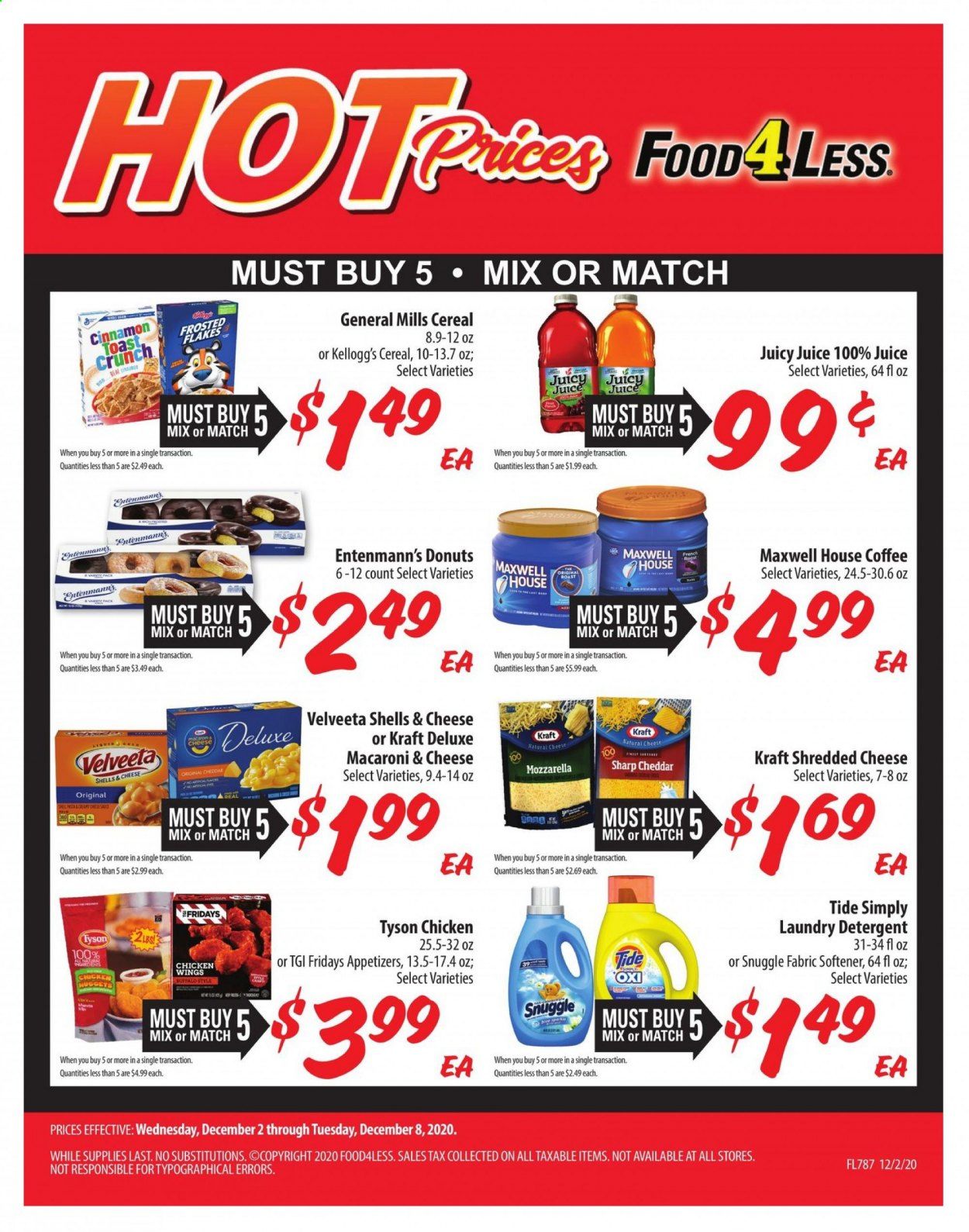 Food 4 Less (IN) Weekly Ad Flyer December 2 to December 8