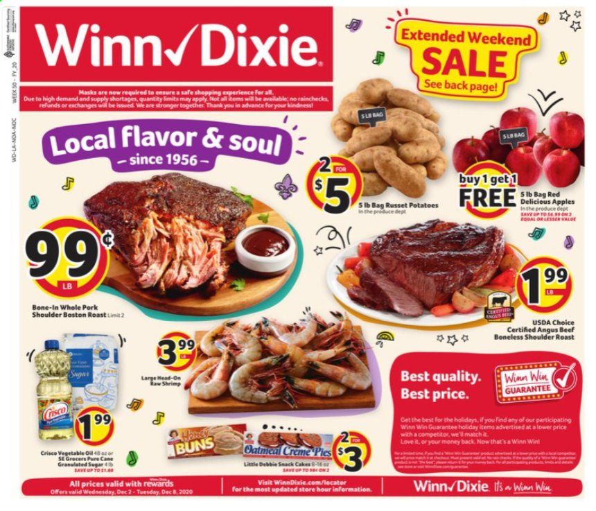 Winn Dixie (AL, FL, GA, LA, MS) Weekly Ad Flyer December 2 to December 8