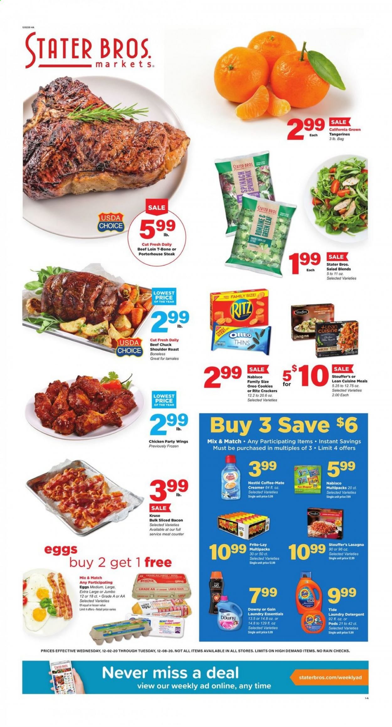 Stater Bros. Weekly Ad Flyer December 2 to December 8