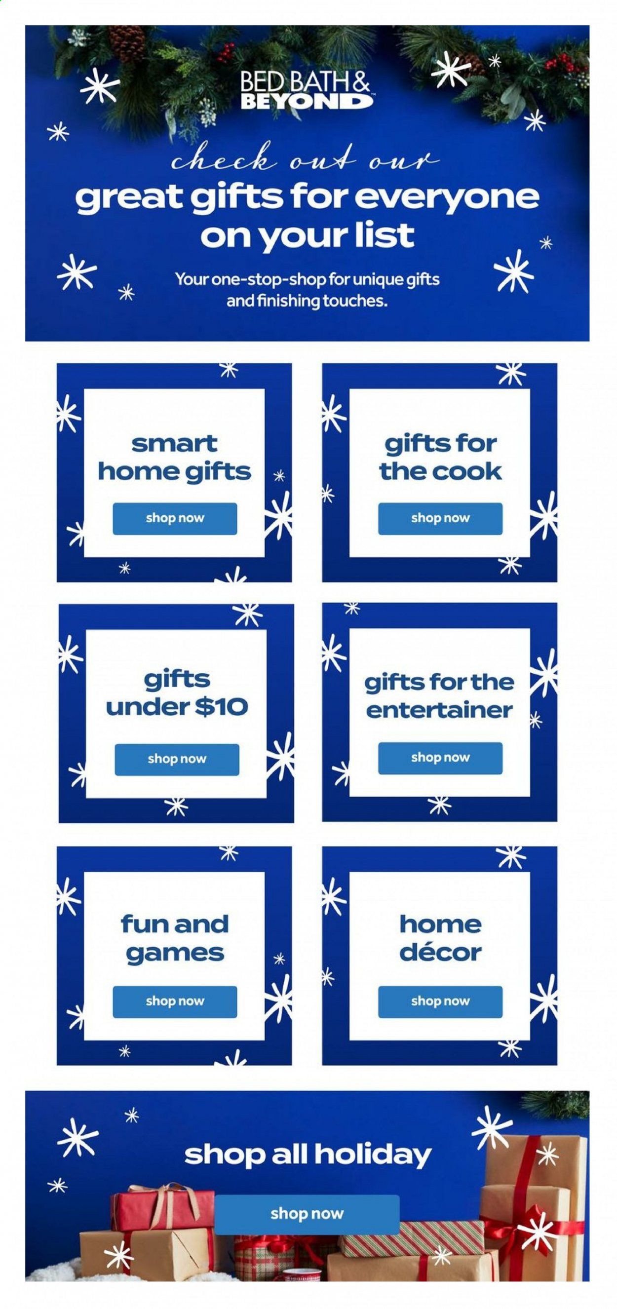 Bed Bath & Beyond Weekly Ad Flyer December 1 to December 26