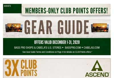 Cabela's Weekly Ad Flyer December 1 to December 31