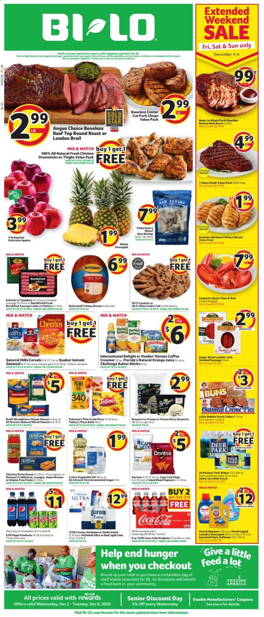 BI-LO Weekly Ad Flyer December 2 to December 8
