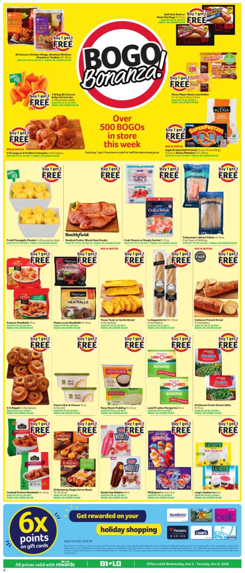 BI-LO Weekly Ad Flyer December 2 to December 8