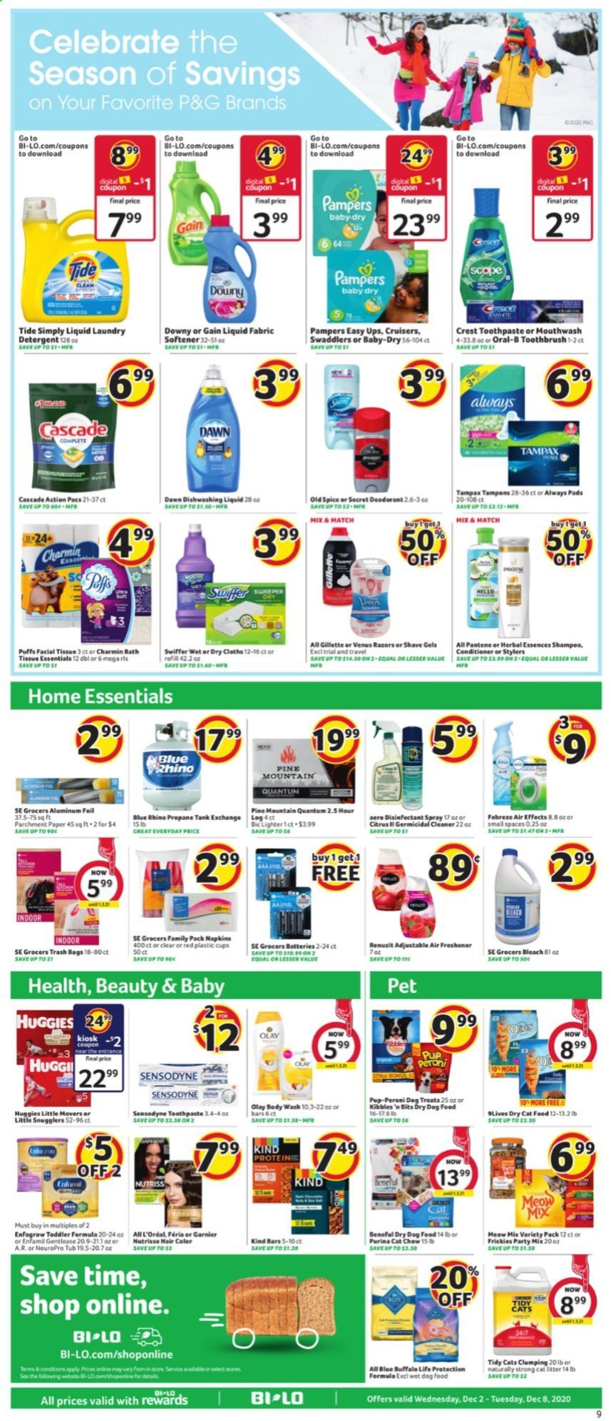 BI-LO Weekly Ad Flyer December 2 to December 8