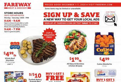 Fareway (IA, IL, MN, MO, NE, SD) Weekly Ad Flyer December 1 to December 7