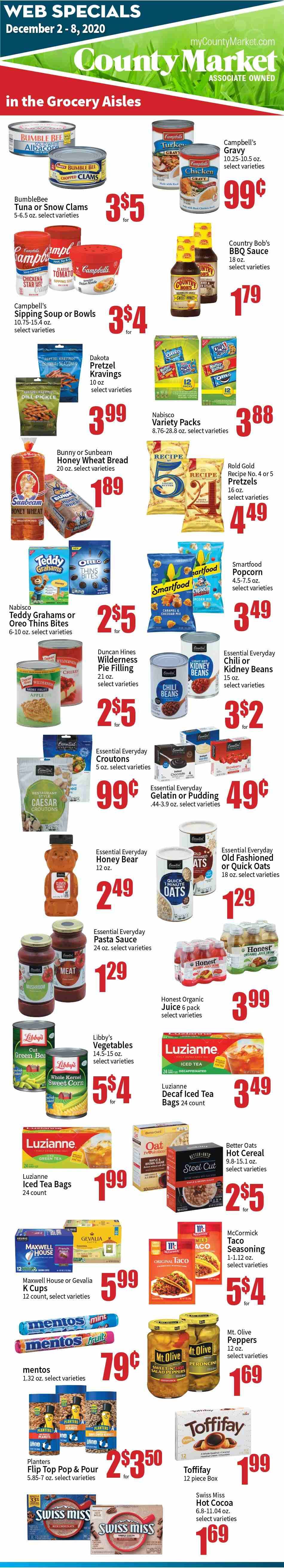County Market Weekly Ad Flyer December 2 to December 8