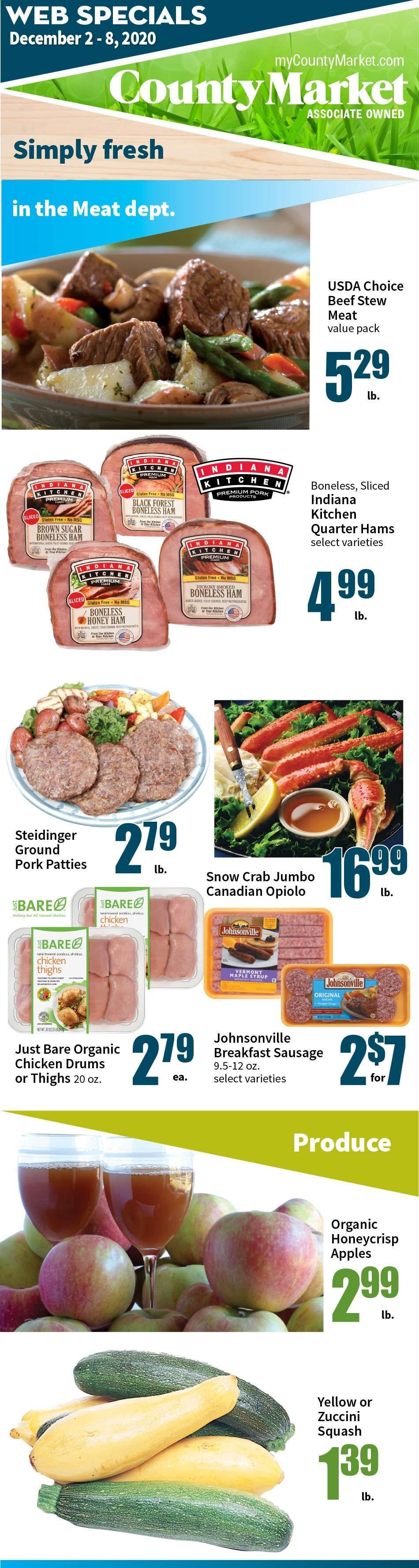 County Market Weekly Ad Flyer December 2 to December 8