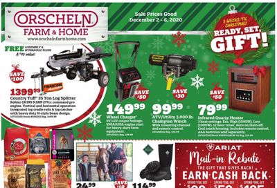 Orscheln Farm and Home Weekly Ad Flyer December 2 to December 6
