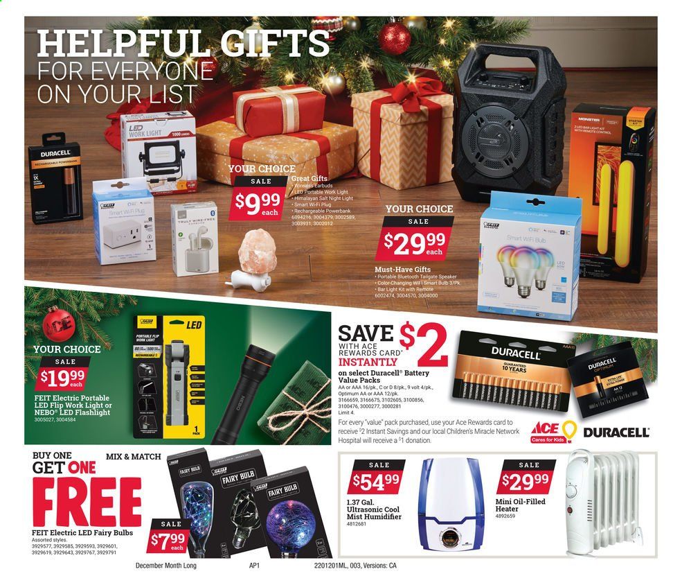 ACE Hardware Weekly Ad Flyer December 1 to December 24