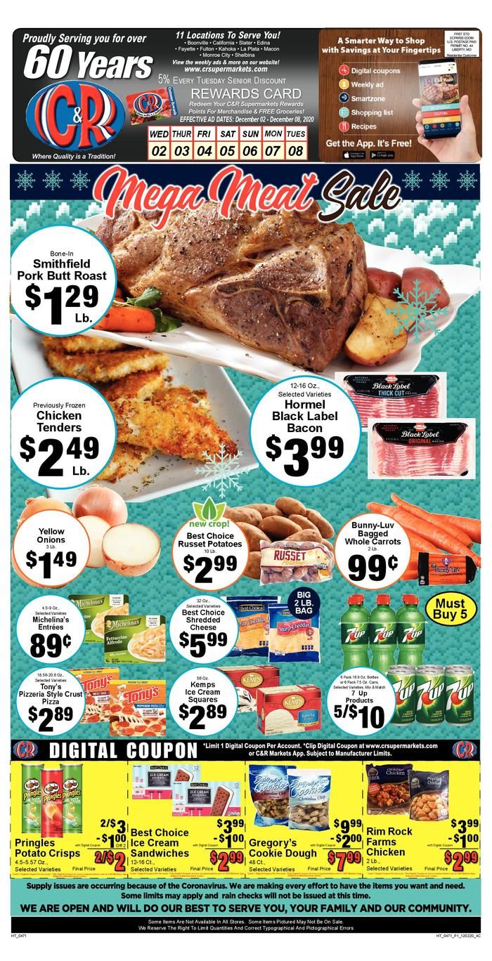 C&R Market Weekly Ad Flyer December 2 to December 8, 2020