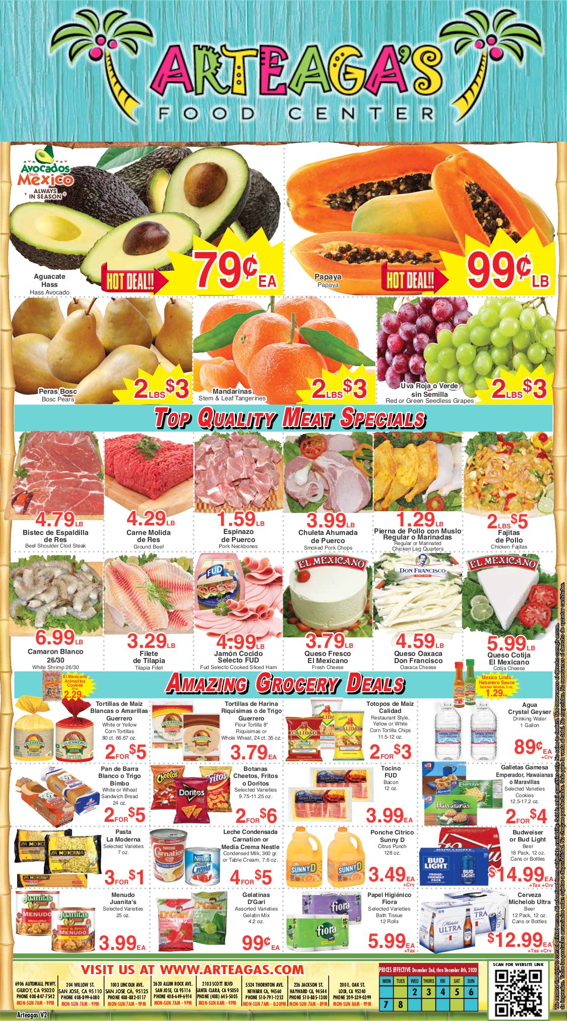 Artega's Weekly Ad Flyer December 2 to December 8, 2020