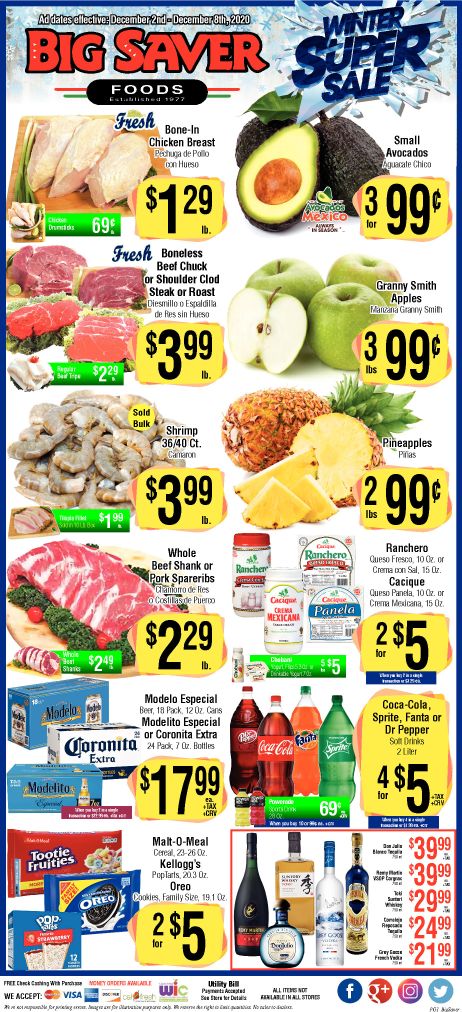 Big Saver Foods Weekly Ad Flyer December 2 to December 8, 2020