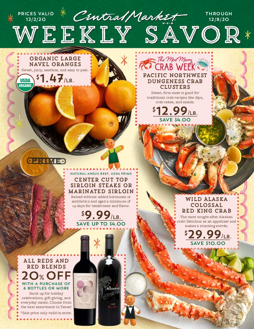 Central Market Weekly Ad Flyer December 2 to December 8, 2020