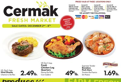 Cermak Fresh Market (IL) Weekly Ad Flyer December 2 to December 8, 2020