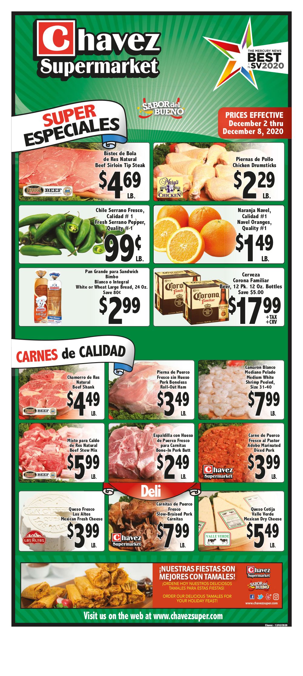 Chavez Weekly Ad Flyer December 2 to December 8, 2020