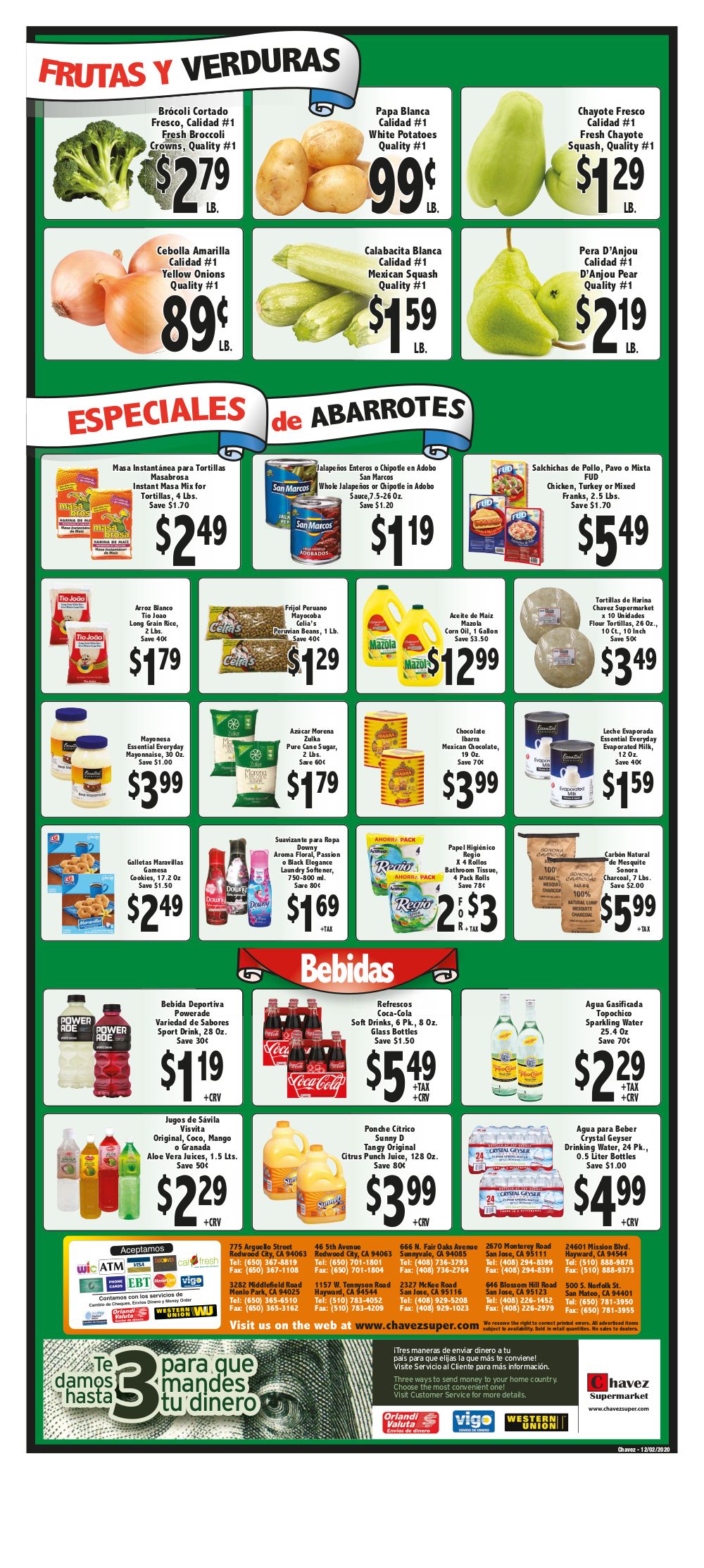 Chavez Weekly Ad Flyer December 2 to December 8, 2020