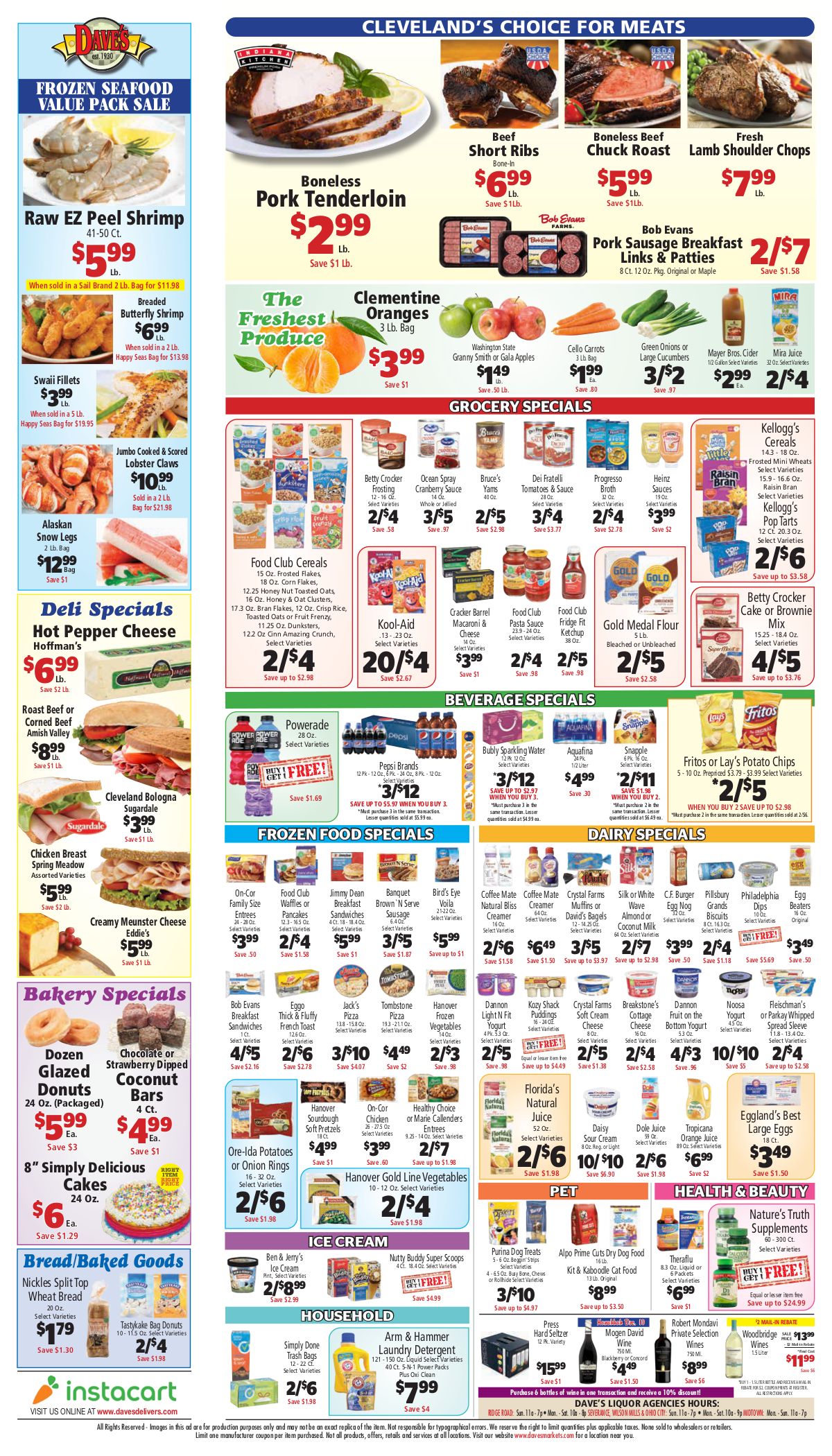 Dave's Markets Holiday Weekly Ad Flyer December 2 to December 8, 2020