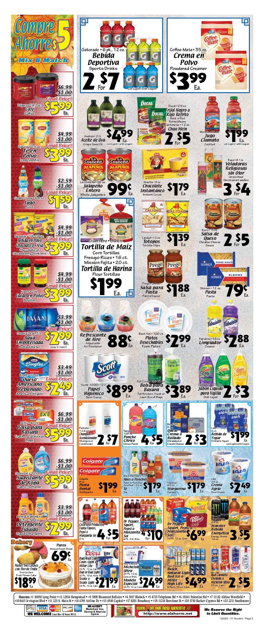 El Ahorro Supermarket Weekly Ad Flyer December 2 to December 8, 2020