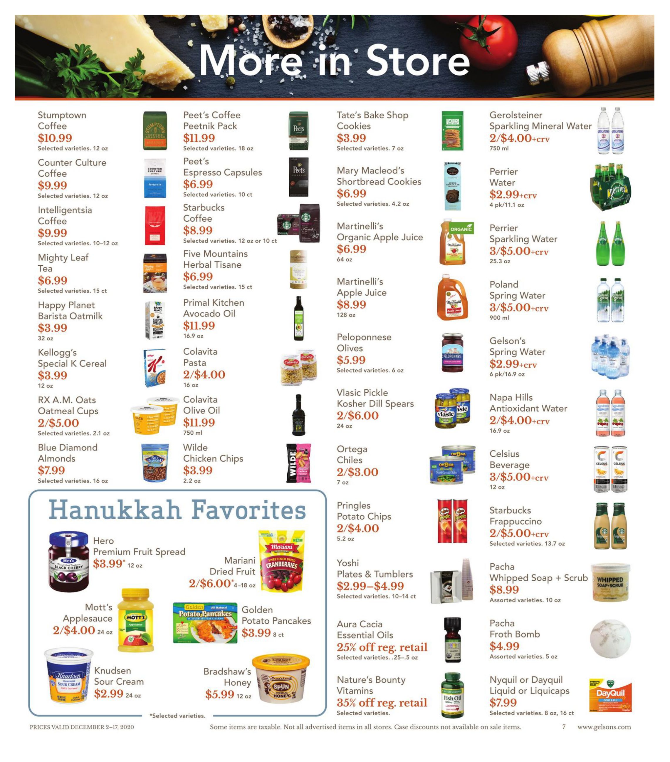 Gelson's Hanukkah Weekly Ad Flyer December 2 to December 17, 2020