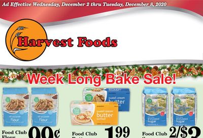 Harvest Foods Weekly Ad Flyer December 2 to December 8, 2020