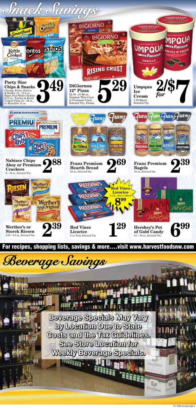 Harvest Foods Weekly Ad Flyer December 2 to December 8, 2020