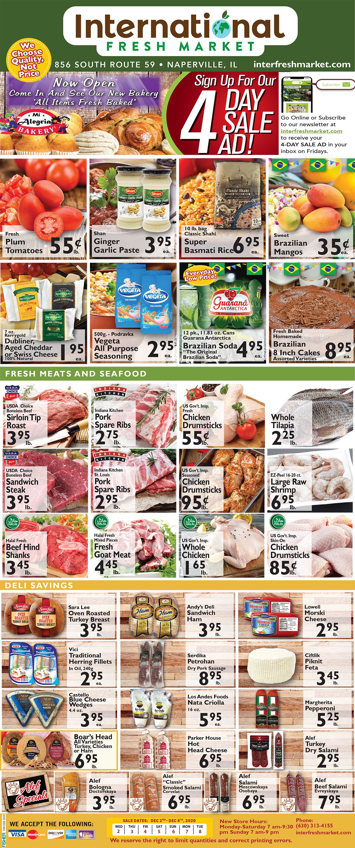 International Fresh Market Weekly Ad Flyer December 2 to December 8, 2020