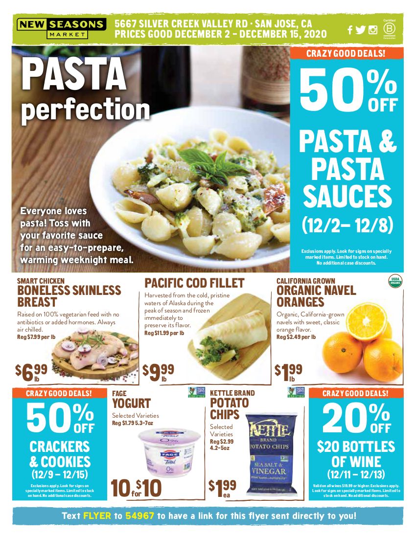 New Seasons Market (CA) Weekly Ad Flyer December 2 to December 15, 2020
