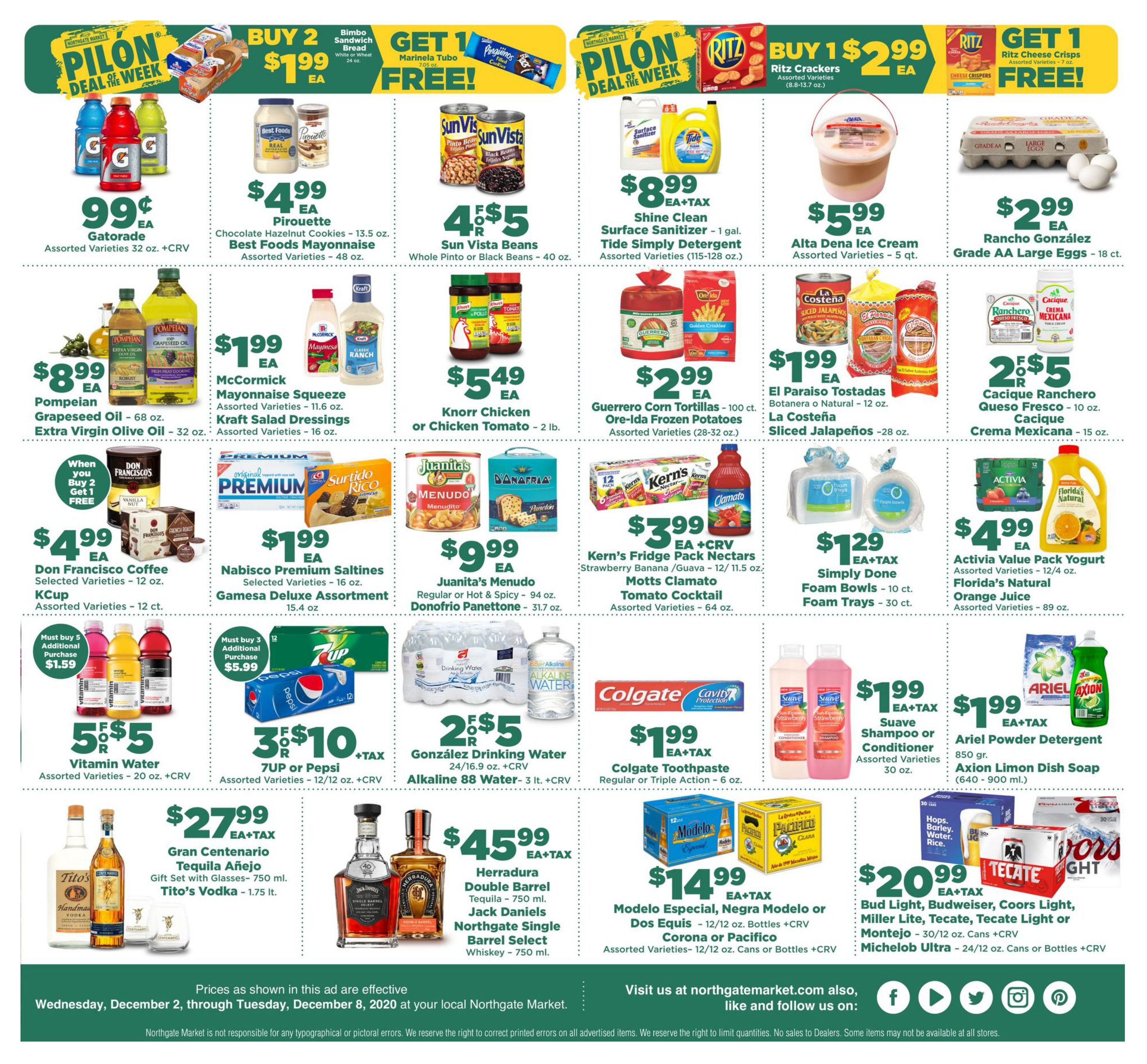 Northgate Market Weekly Ad Flyer December 2 to December 8, 2020
