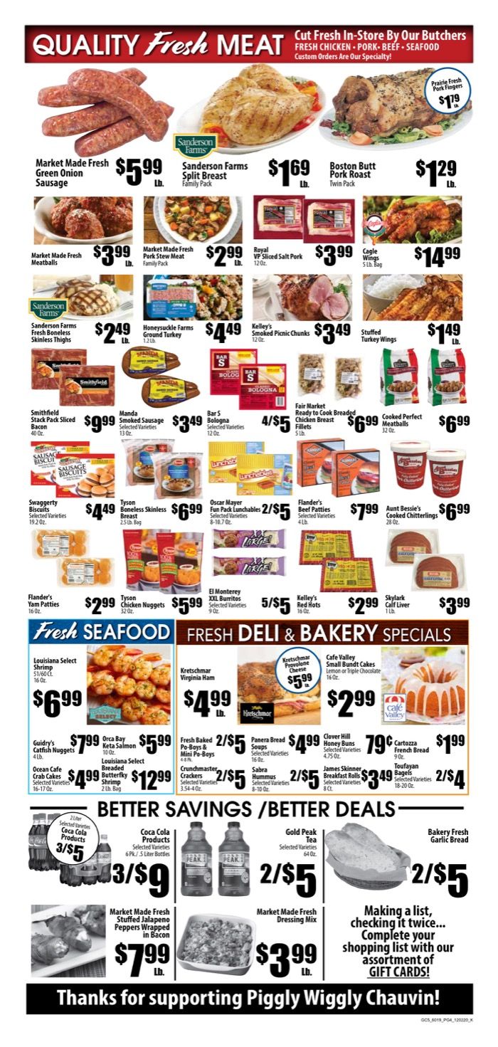 Piggly Wiggly (LA) Weekly Ad Flyer December 2 to December 8, 2020