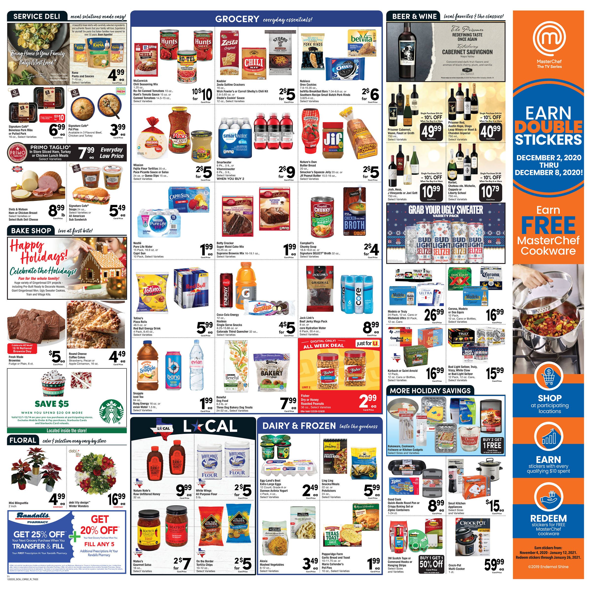 Randalls Weekly Ad Flyer December 2 to December 8, 2020