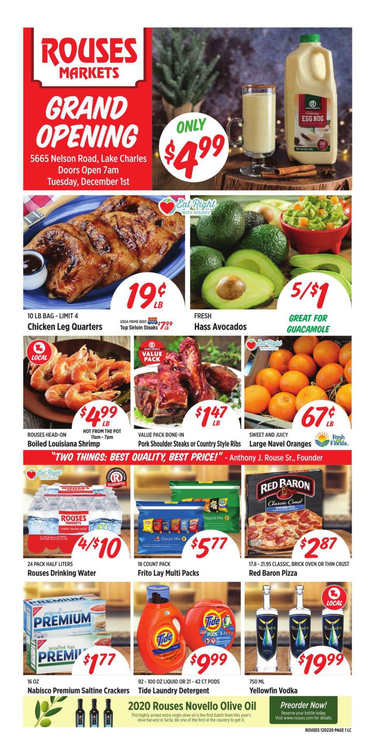 Rouses Markets Weekly Ad Flyer December 2 to December 8, 2020