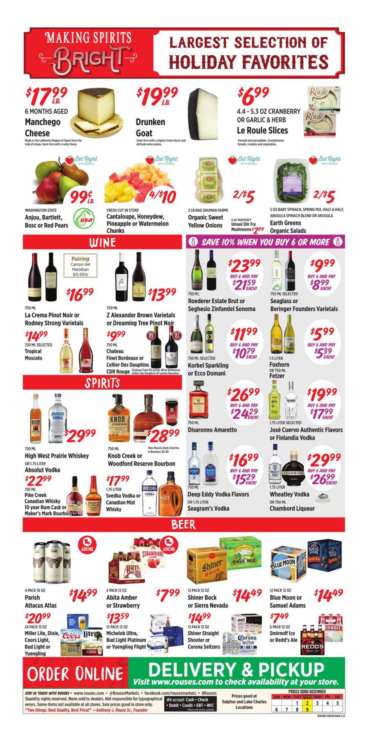 Rouses Markets Weekly Ad Flyer December 2 to December 8, 2020