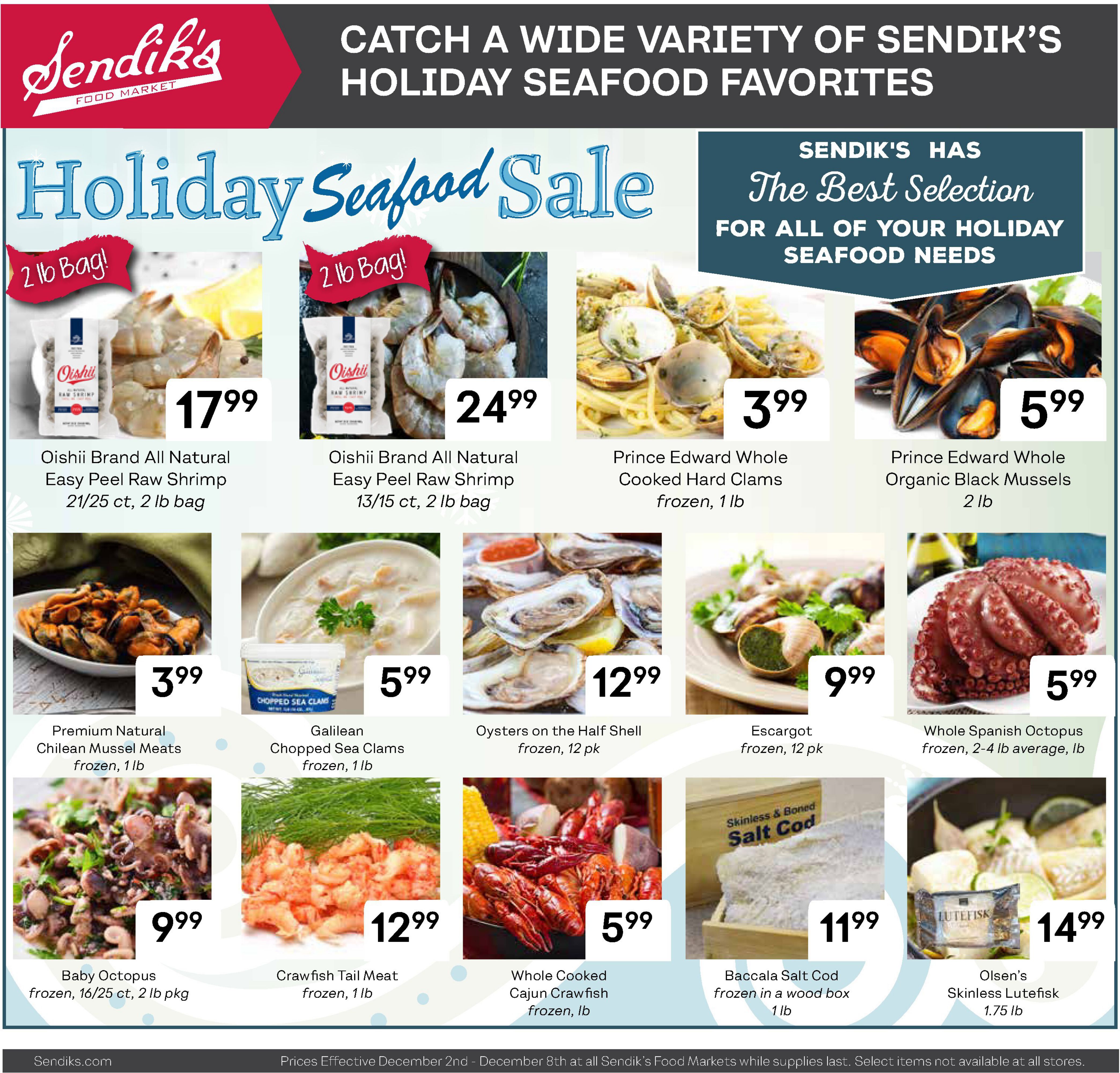 Sendik's Weekly Ad Flyer December 2 to December 8, 2020