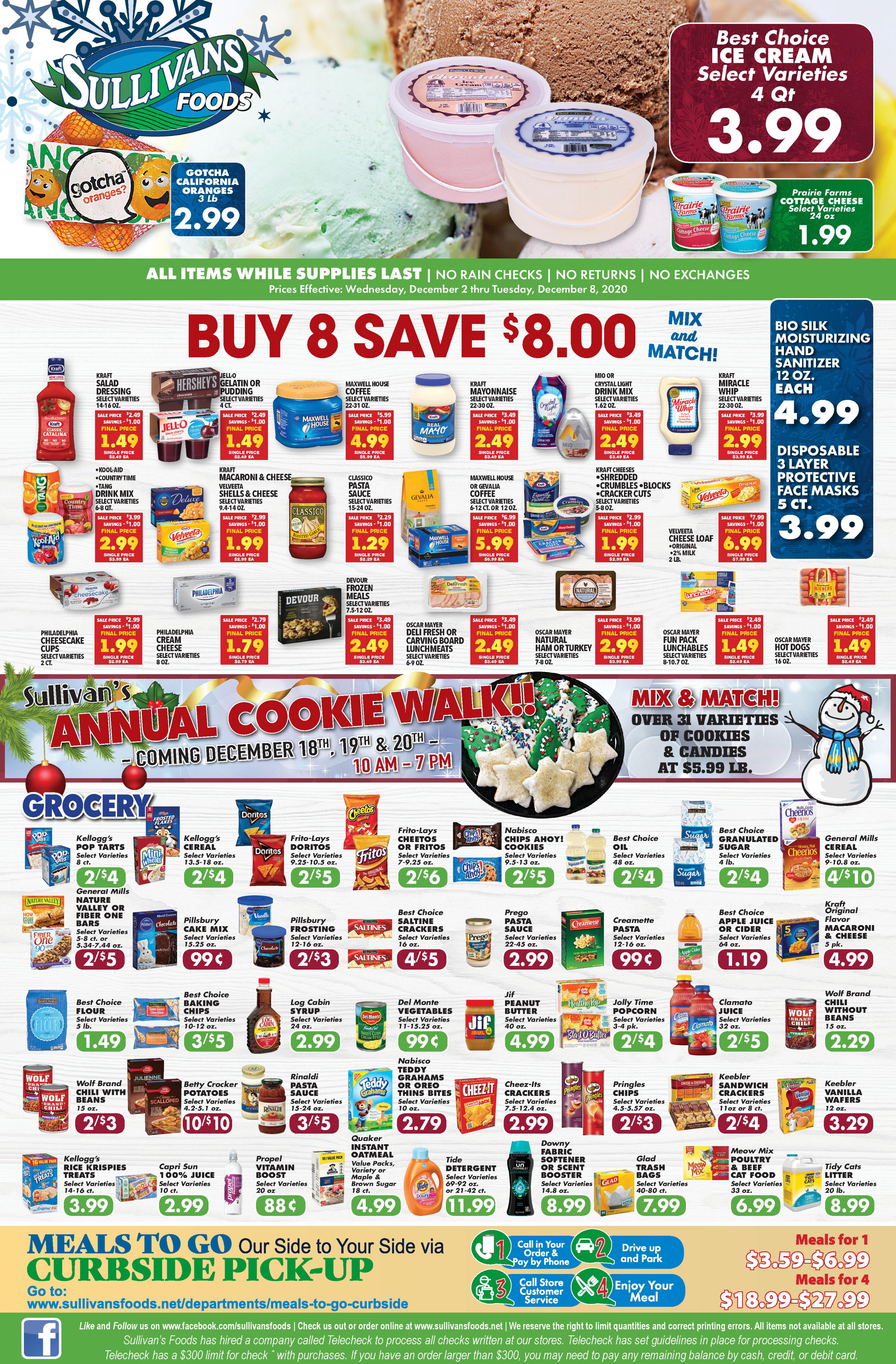Sullivan's Foods Weekly Ad Flyer December 2 to December 8, 2020
