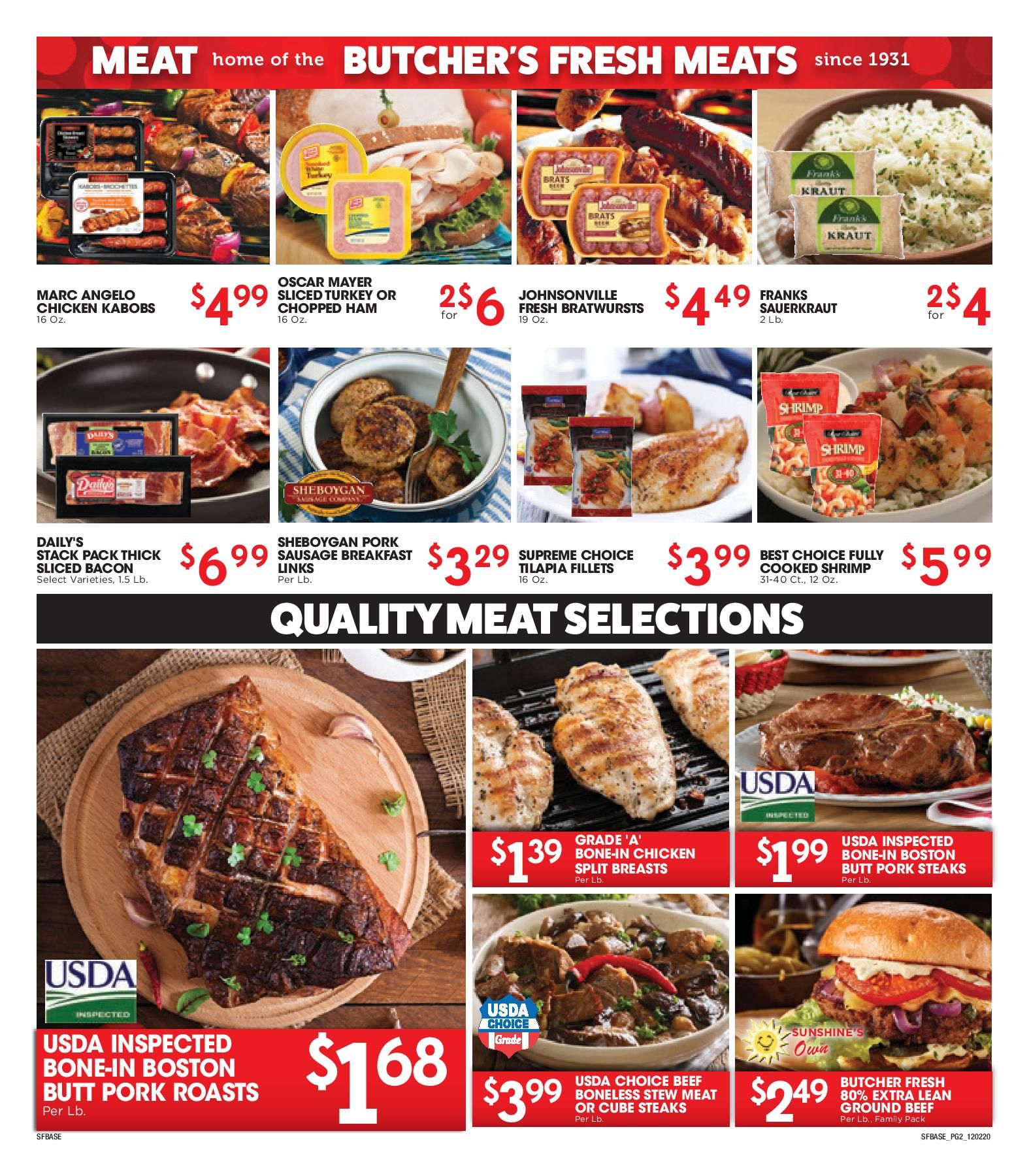 Sunshine Foods Weekly Ad Flyer December 2 to December 8, 2020