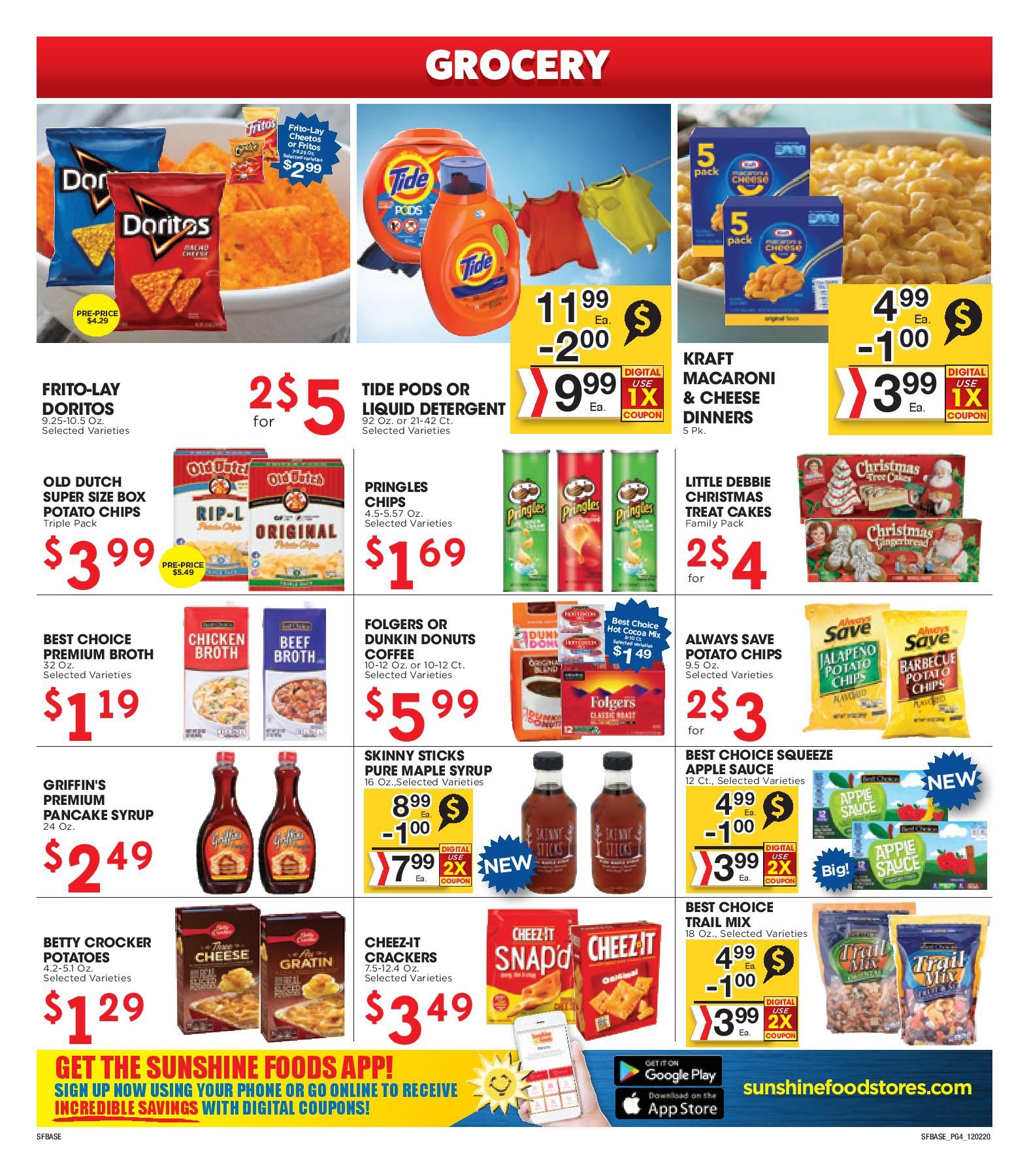 Sunshine Foods Weekly Ad Flyer December 2 to December 8, 2020
