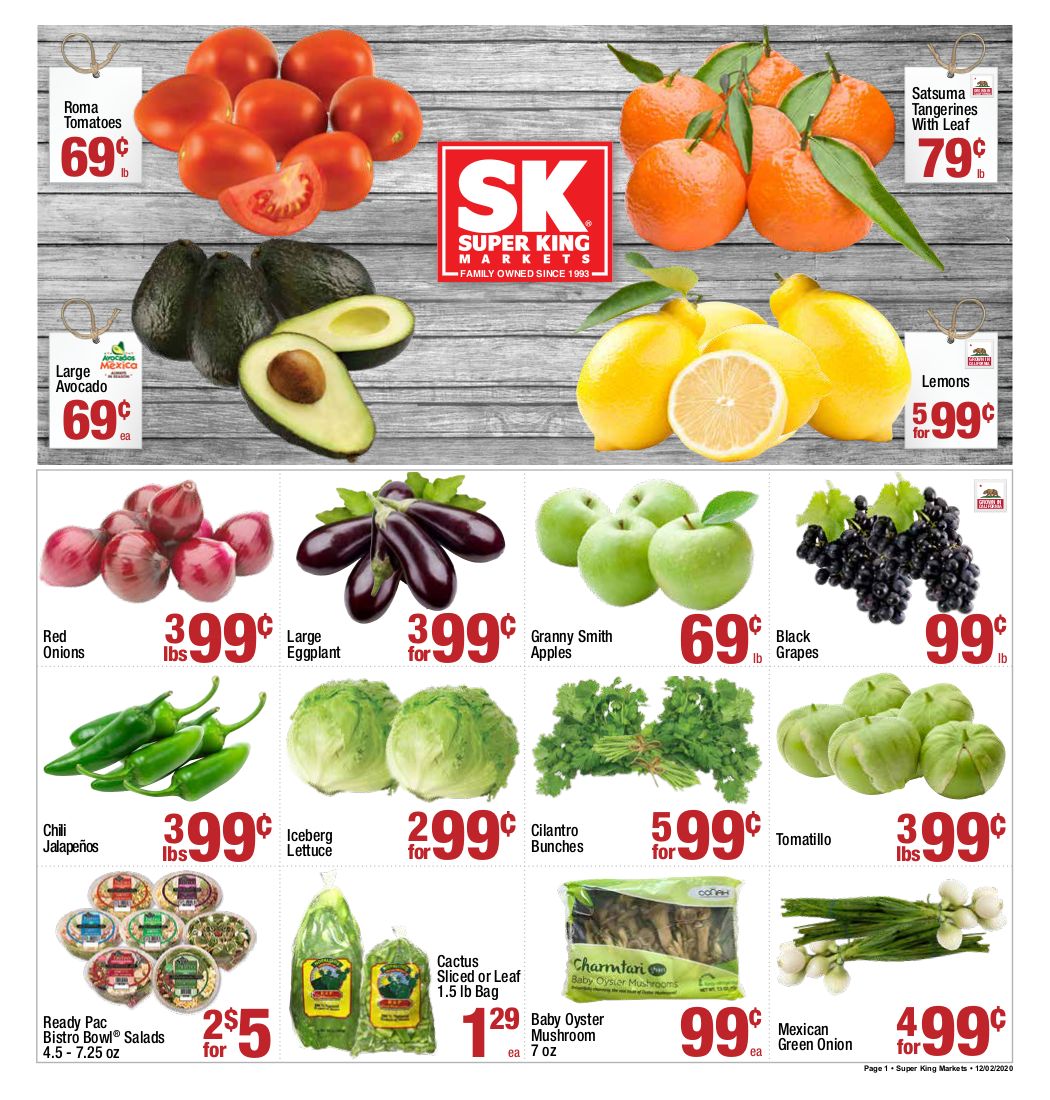Super King Markets Weekly Ad Flyer December 2 to December 8, 2020