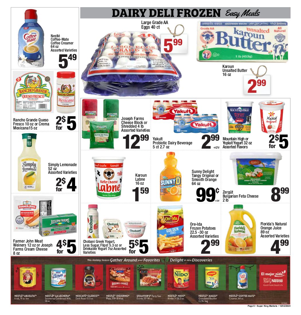 Super King Markets Weekly Ad Flyer December 2 to December 8, 2020