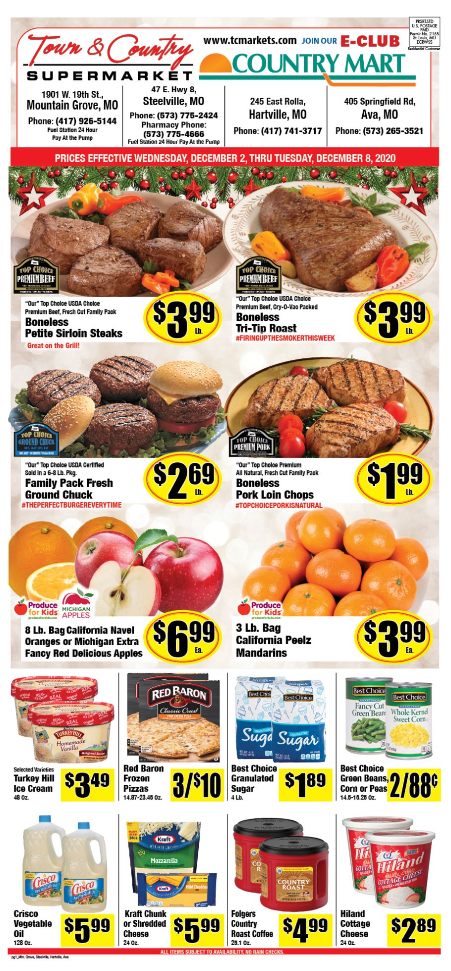 Town & Country Supermarket Weekly Ad Flyer December 2 to December 8, 2020