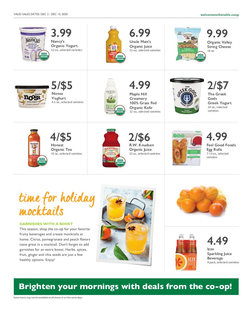 Wheatsville Food Coop Weekly Ad Flyer December 2 to December 15, 2020