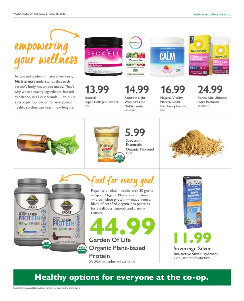 Wheatsville Food Coop Weekly Ad Flyer December 2 to December 15, 2020