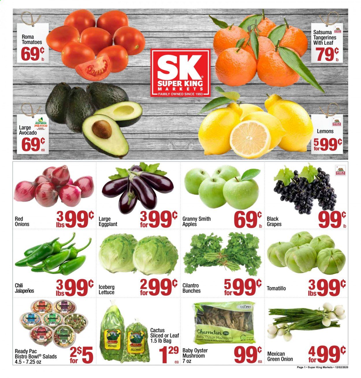 Super King Markets (CA) Weekly Ad Flyer December 2 to December 8